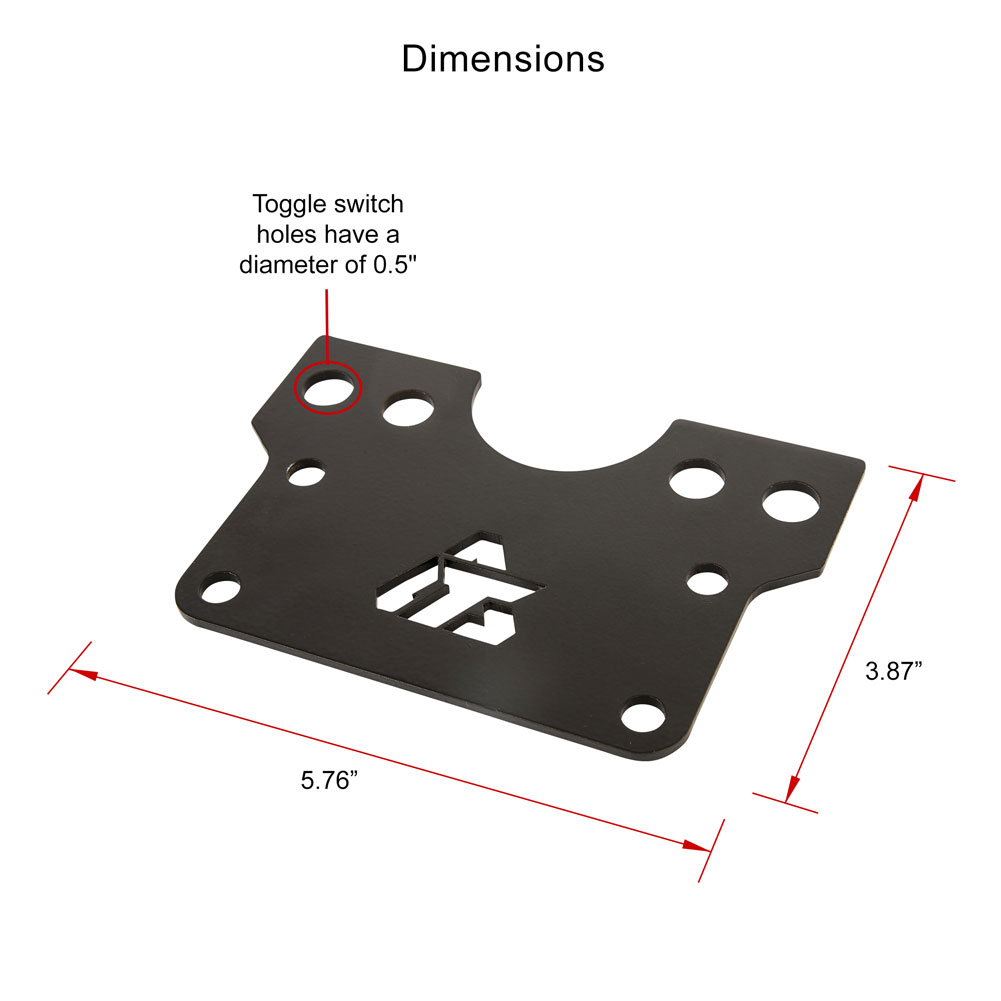 Tusk 1925100016 Accessory Dash Panel  Black Powder Coated