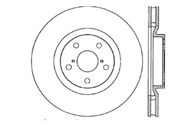 Stoptech 128.44104R 93-98 fits Toyota Supra Turbo Drilled Right Front Rotor