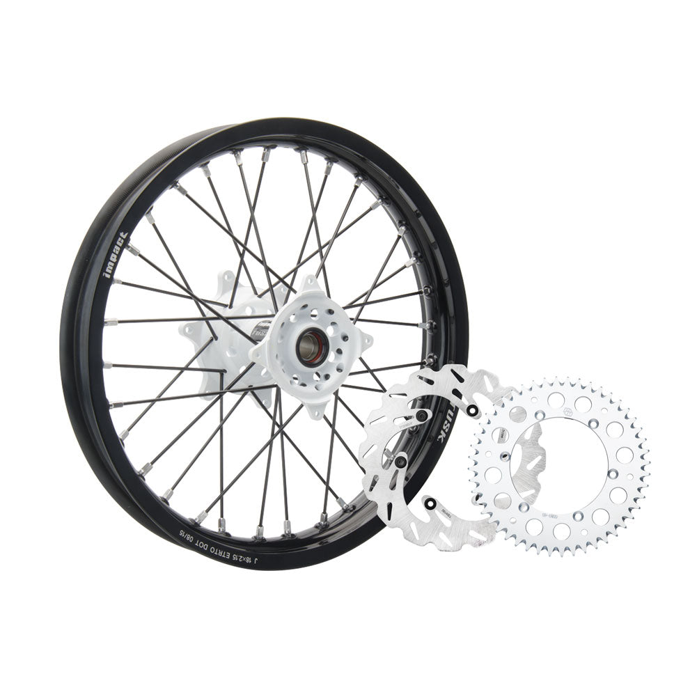 Tusk 1931330037 Impact Complete Rear Wheel Package 18x2.15 Black Rim