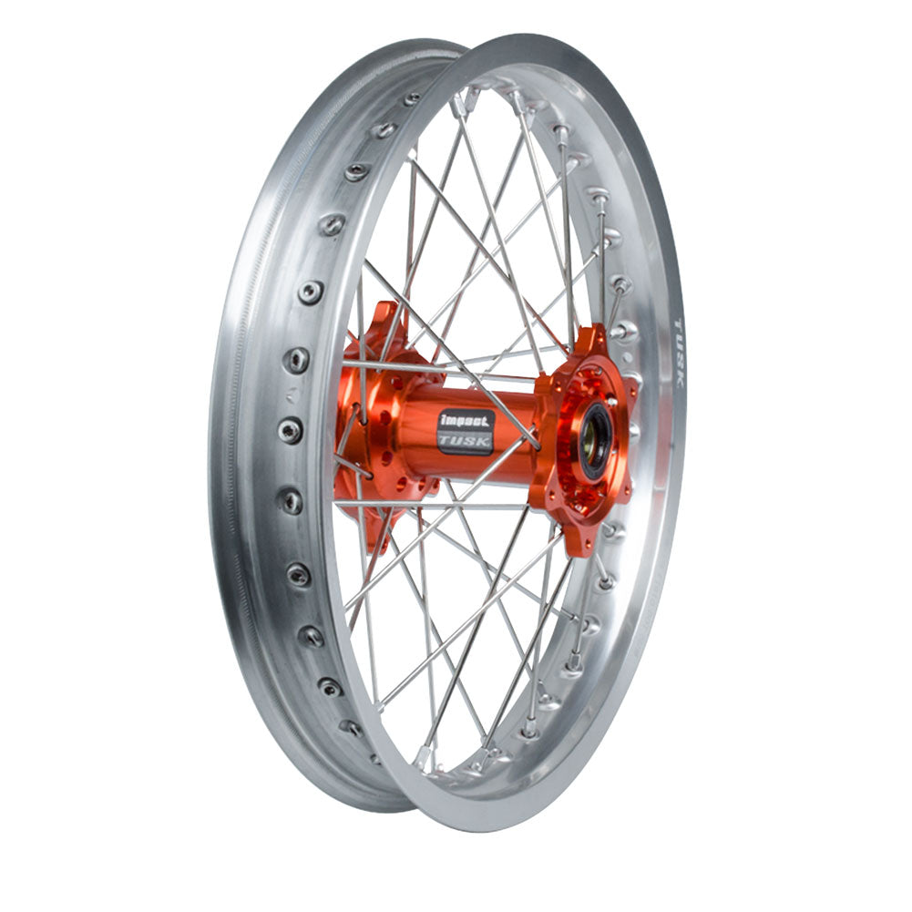 Tusk 1931330138 Impact Complete Rear Wheel Package 18x2.15 Silver Rim