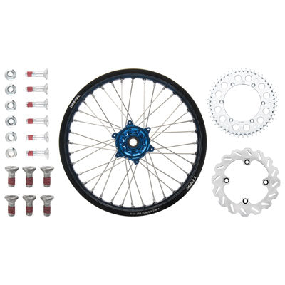 Tusk 1931330186 Impact Complete Rear Wheel Package 19x2.15 Black Rim
