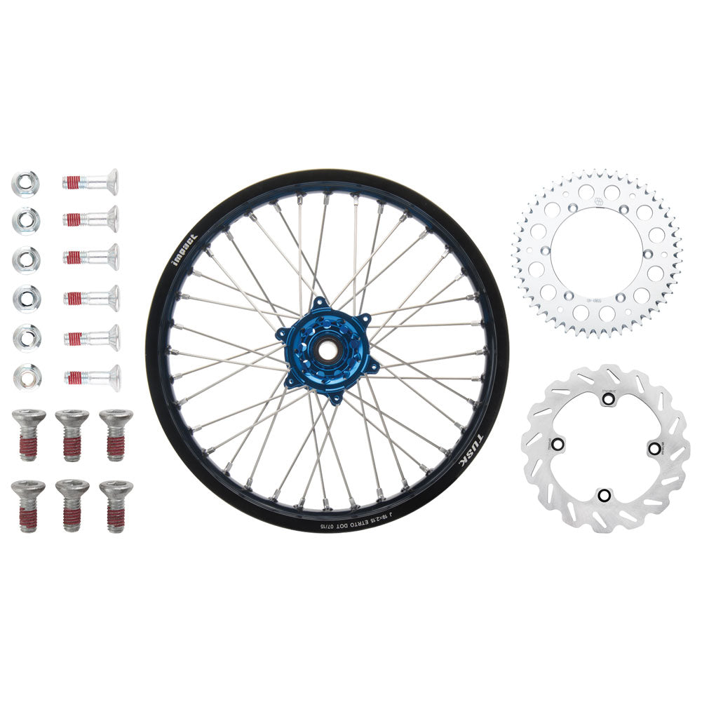 Tusk 1931330186 Impact Complete Rear Wheel Package 19x2.15 Black Rim
