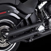 Vance 46343 & Hines HD Softail 07-17 Fatboy Twin Slash Chrome Slip-On Exhaust