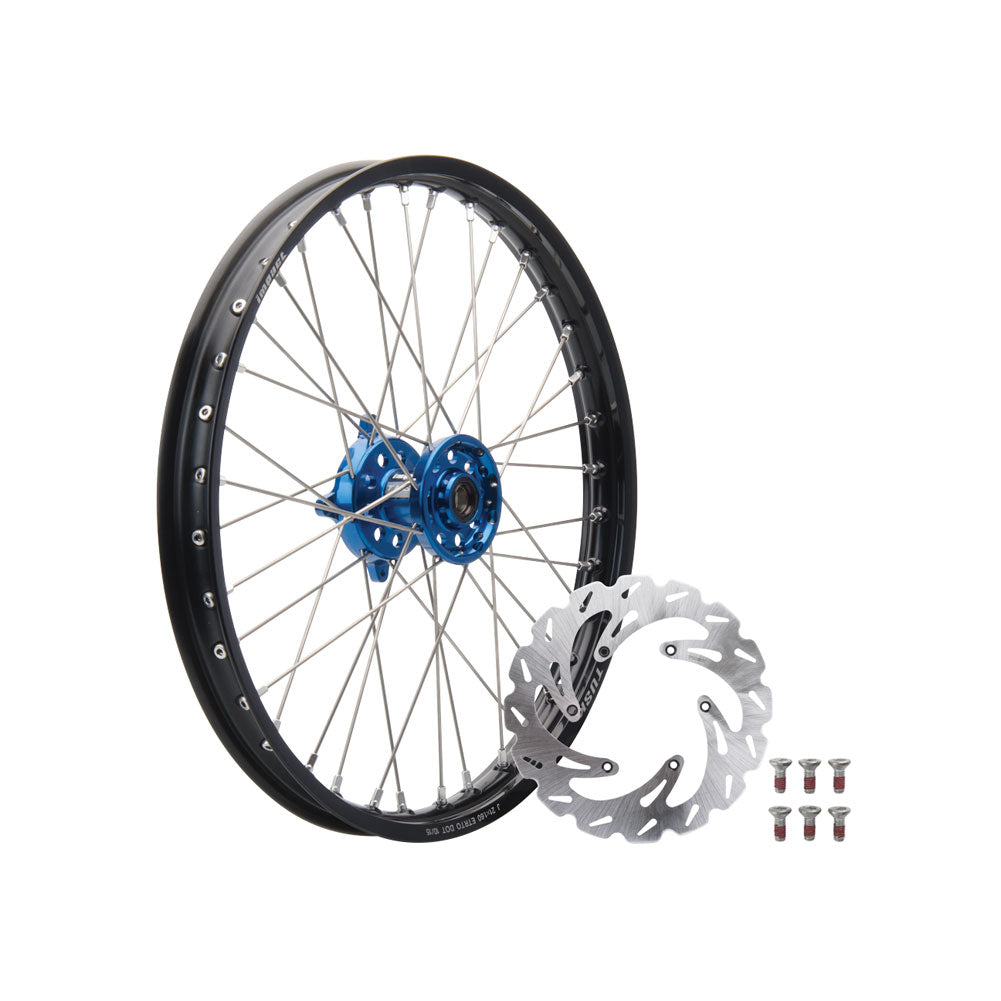 Tusk 1933590004 Impact Complete Front Wheel Package 21x1.60 Black Rim