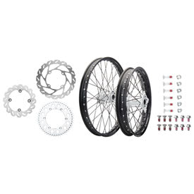 Tusk 1934950089 Impact Complete Front Rear Wheel Package 1.60x21 2.15x19