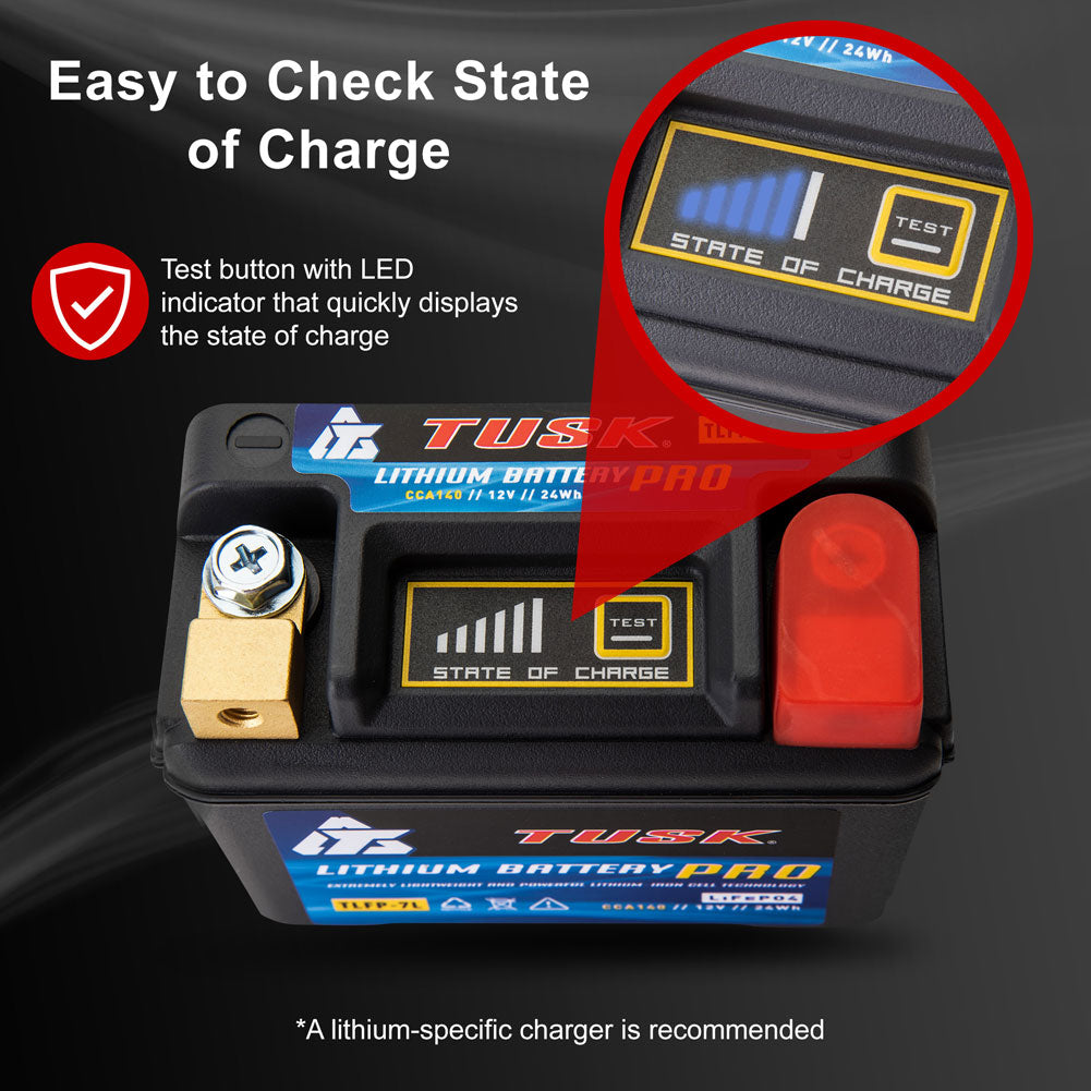 Tusk 1936090001 Lithium Pro Battery TLFP-7L