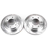 PowerStop fits Mitsubishi 00-06 Montero Rear Evolution Drilled & Slotted Rotors