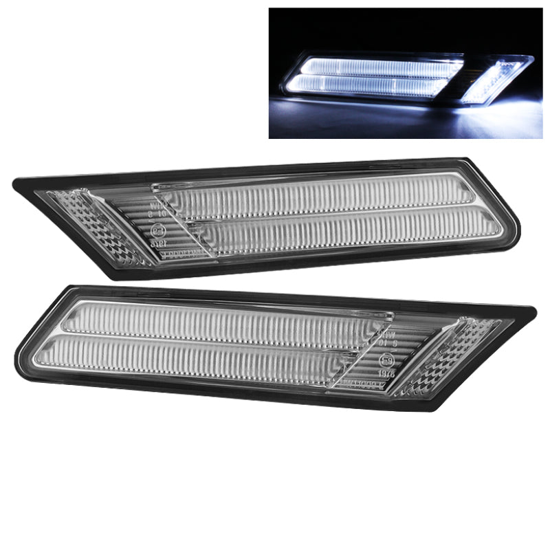 5075338 Xtune fits Porsche 05-07 911 997 Clear LED Bumper Lights Chrome SML-ON