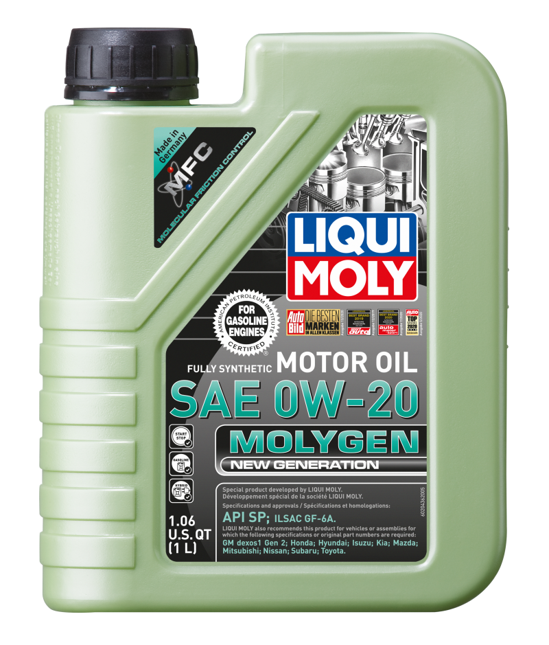 LIQUI MOLY 20436 1L Molygen New Generation Motor Oil SAE 0W20