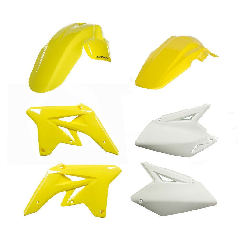 Acerbis 2081970354 fits Suzuki 07-09 RMZ250 Plastic Kit - Yellow/White Original 07