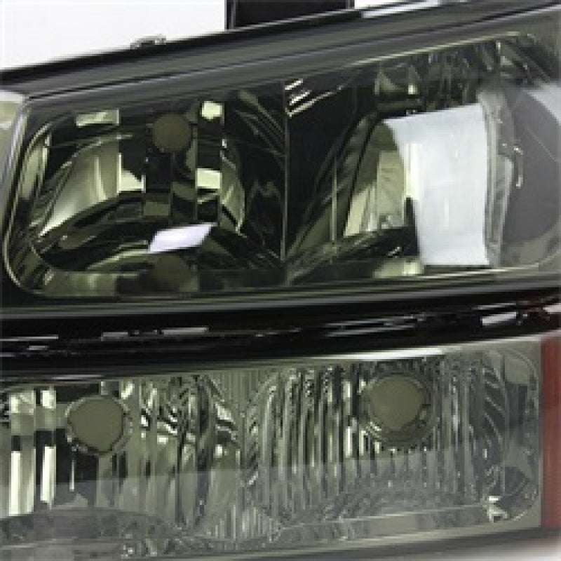 5064523 Xtune fits Chevy 03-06 Silverado 2500HD Crystal Headlights w/ Amber Li