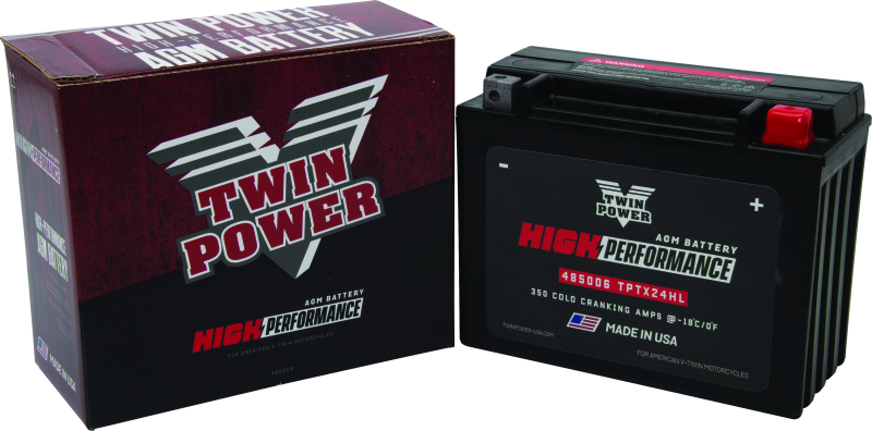 Twin Power YTX-24HL fits  High Performance Battery Replaces H-D 66010-82A Made i