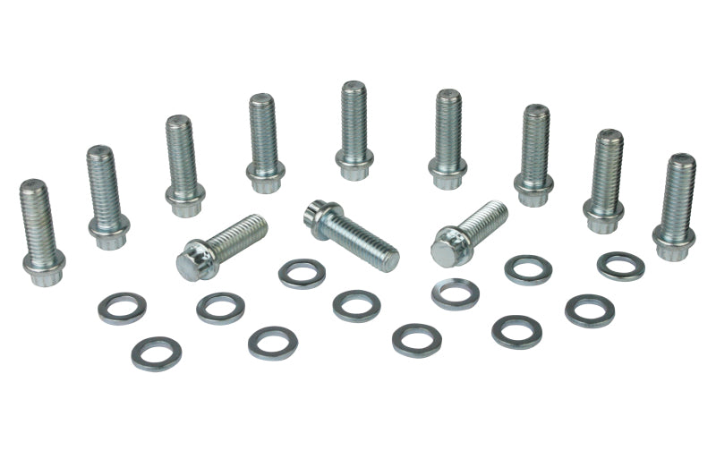 Moroso 38400 fits Chevrolet Small Block Intake Manifold Bolt Kit - 3/8in-16 x 1-1/8in - Set of 12