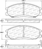 Stoptech 305.0864 Street Select Brake Pads