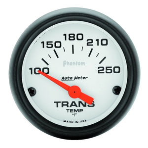 AutoMeter 5757 Autometer Phantom 52mm Short Sweep Electronic 100-250 Deg F Transmission Temperature Gauge