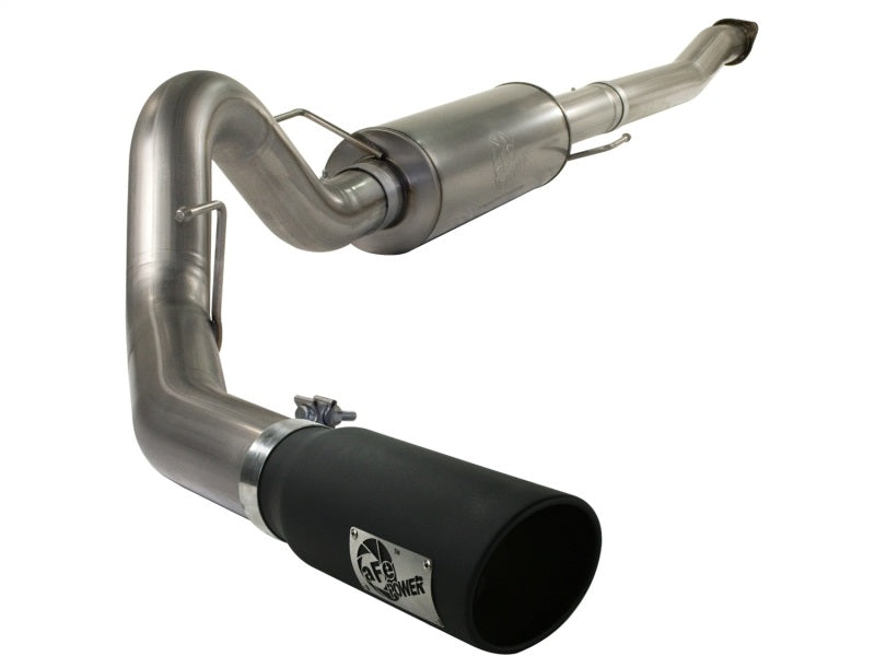 AFE 49-43041-B rce XP Exhaust Cat-Back SS-409 4in Black Tip 11-12 fits Ford F-1