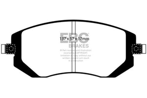 EBC UD929 04-06 Saab 9-2X 2.0 Turbo Ultimax2 Front Brake Pads