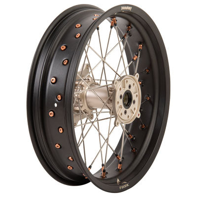 Tusk 1982360003 Impact Supermoto Rear Wheel 17x4.25 Matte Black Rim