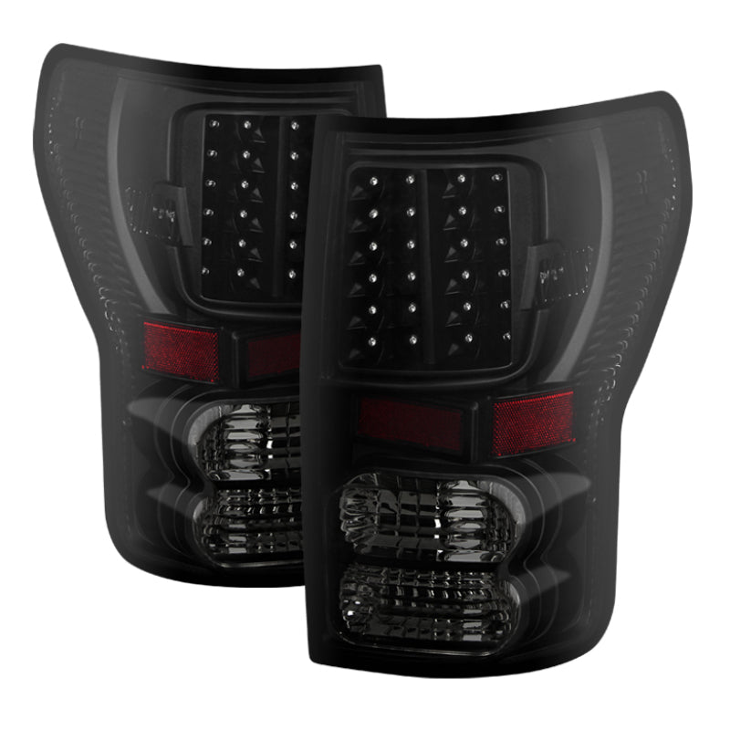 9026546 Xtune fits Toyota 07-13 Tundra LED Tail Lights Black Smoke ALT-JH-TTU0