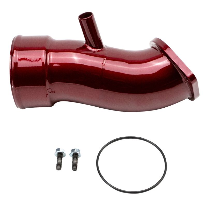 Wehrli WCF100833-RED fits Chevrolet 20-24 6.6L L5P Duramax 3.5in Intake Horn w/PCV Port - WCFab Red