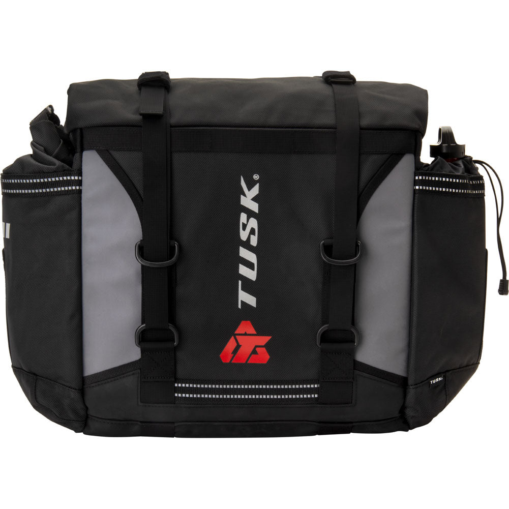 Tusk 1999660022 Pannier Racks With Olympus Pannier Bags with Top Rack Black/Grey