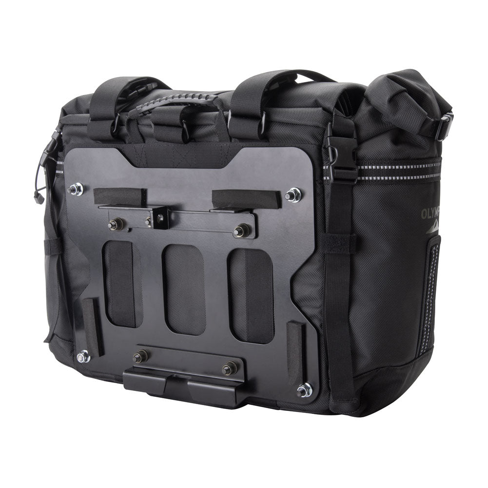 Tusk 1999660022 Pannier Racks With Olympus Pannier Bags with Top Rack Black/Grey