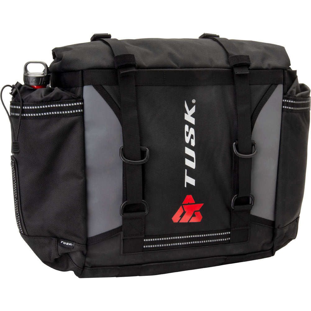 Tusk 1999660022 Pannier Racks With Olympus Pannier Bags with Top Rack Black/Grey