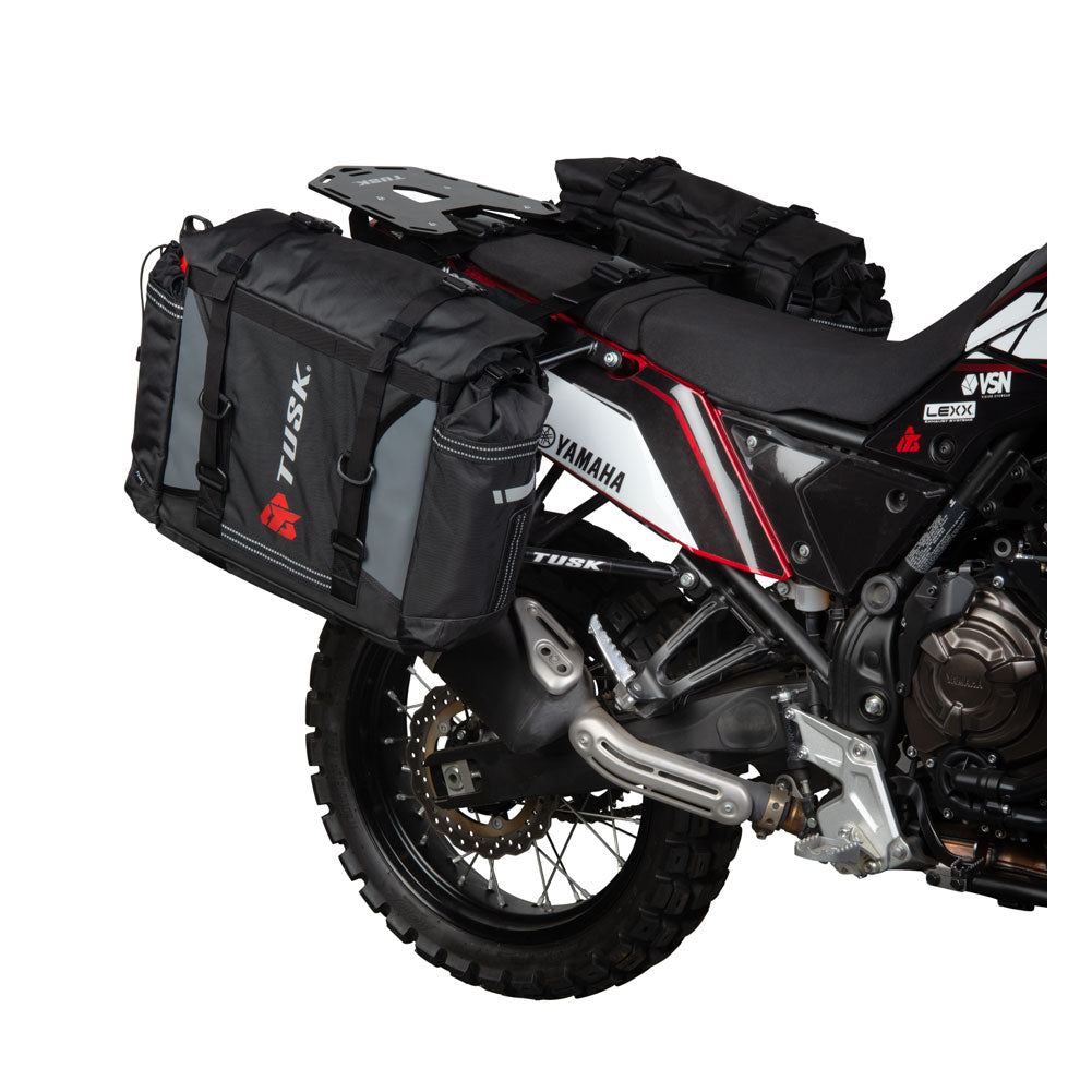 Tusk 1999660045 Pannier Racks With Olympus Pannier Bags Black/Tan