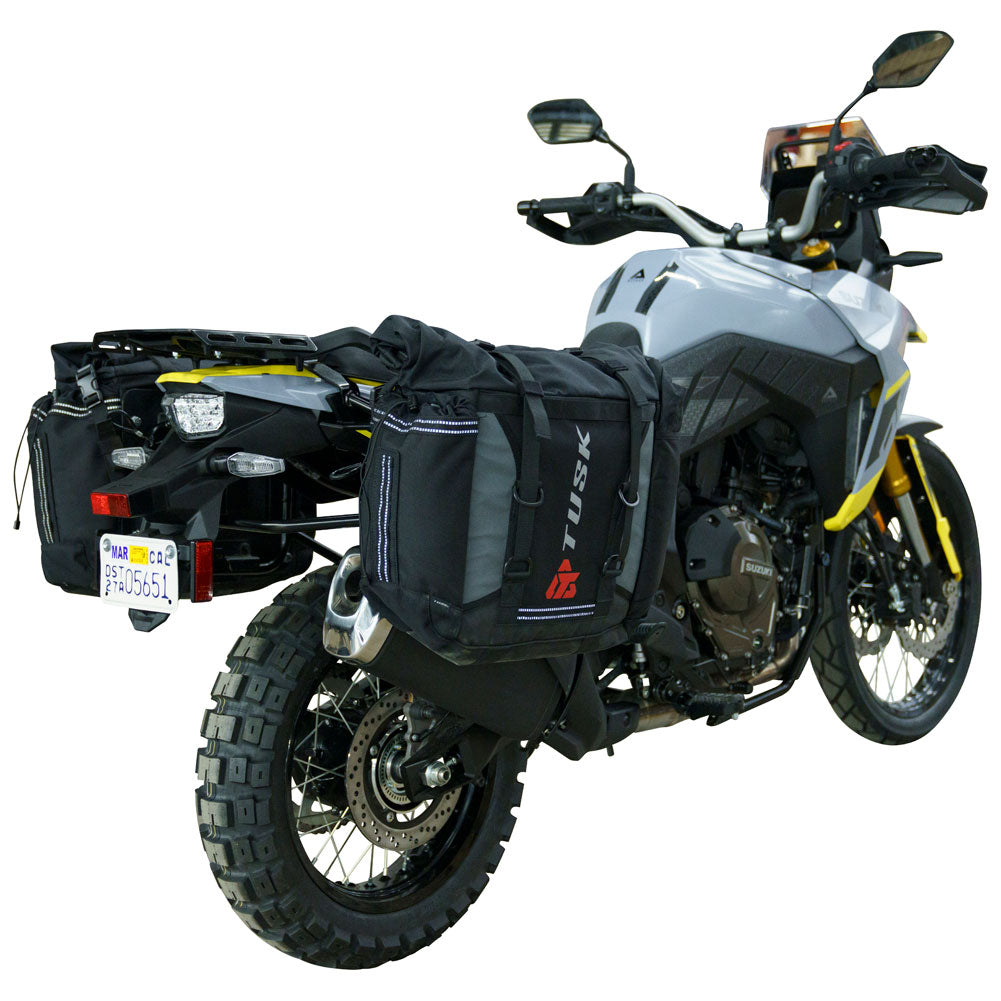 Tusk 1999660051 Pannier Racks With Olympus Pannier Bags Black/Grey