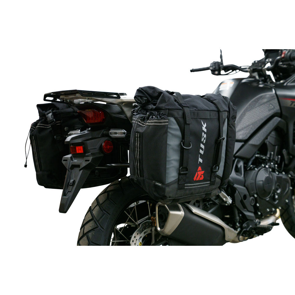 Tusk 1999660054 Pannier Racks With Olympus Pannier Bags Black/Grey