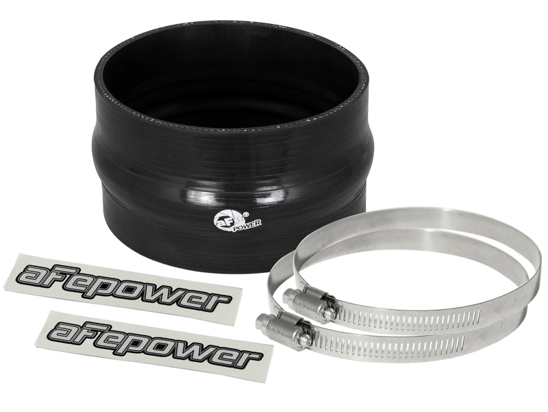 AFE 59-00040  FORCE 4.75in ID 3in L Straight Reducing Bellow Coupler - Black