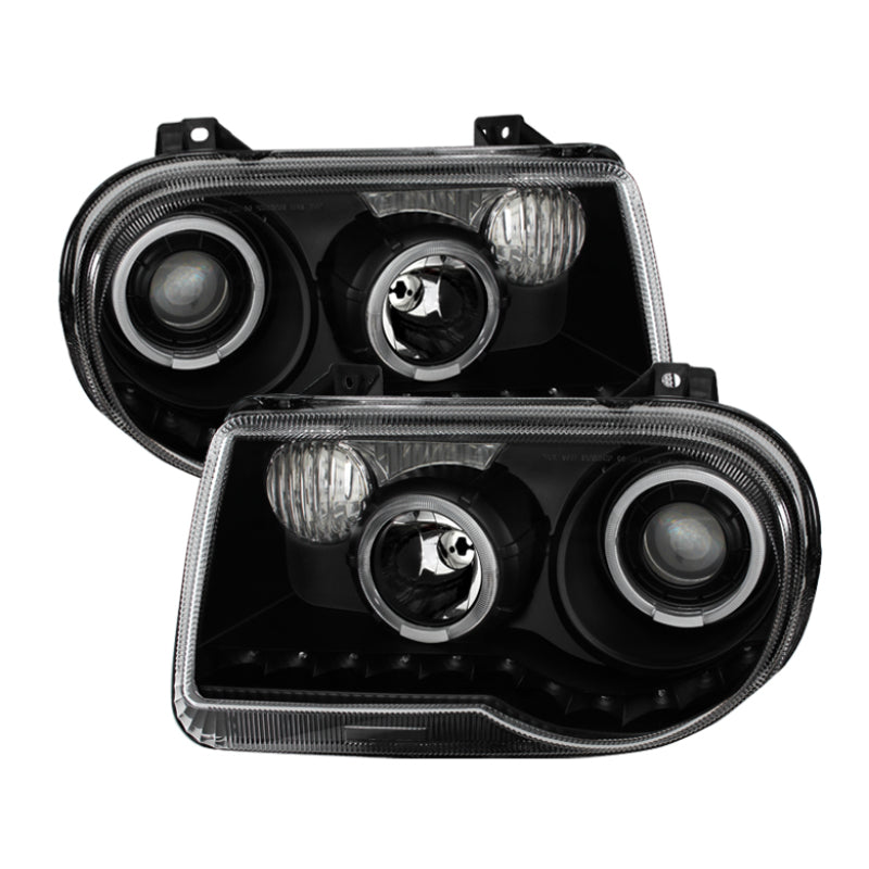 9027734 Xtune fits Chrysler 05-10 300C ( Not 300 ) Halo Projector Headlights B