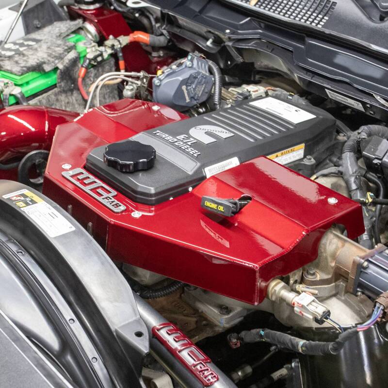 Wehrli WCF100730-KIWI 13-23 fits Dodge Cummins 6.7L Fabricated Aluminum Engine Cover - Kiwi Green