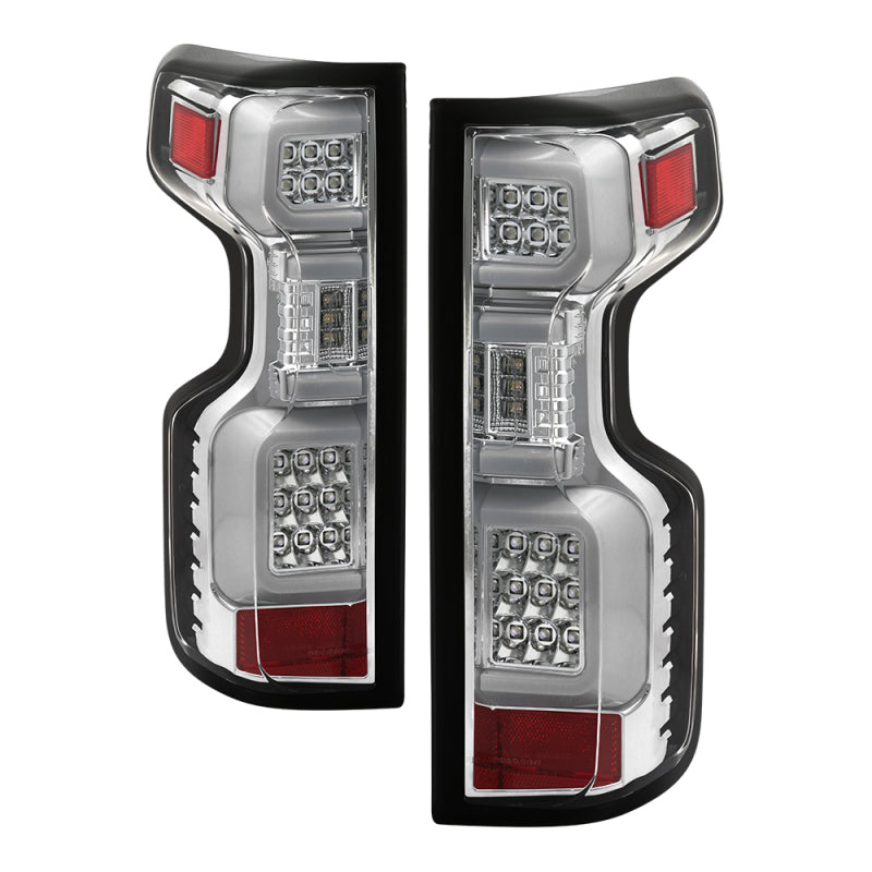 Spyder 5087263 fits Chevy 19-20 Silverado LED Tail Light Chrome ALT-YD-CS19HAL-