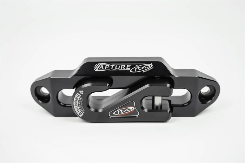 Addictive Desert Designs AC99157590NA 1-5/16in Winch Fairlead Plate w/ Recessed Round End Hook - Black