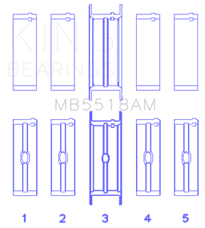 KING KINGMB5518AM020 fits MB5518AM020 AMC / fits Jeep 390 & 401 (Undersize 0.20