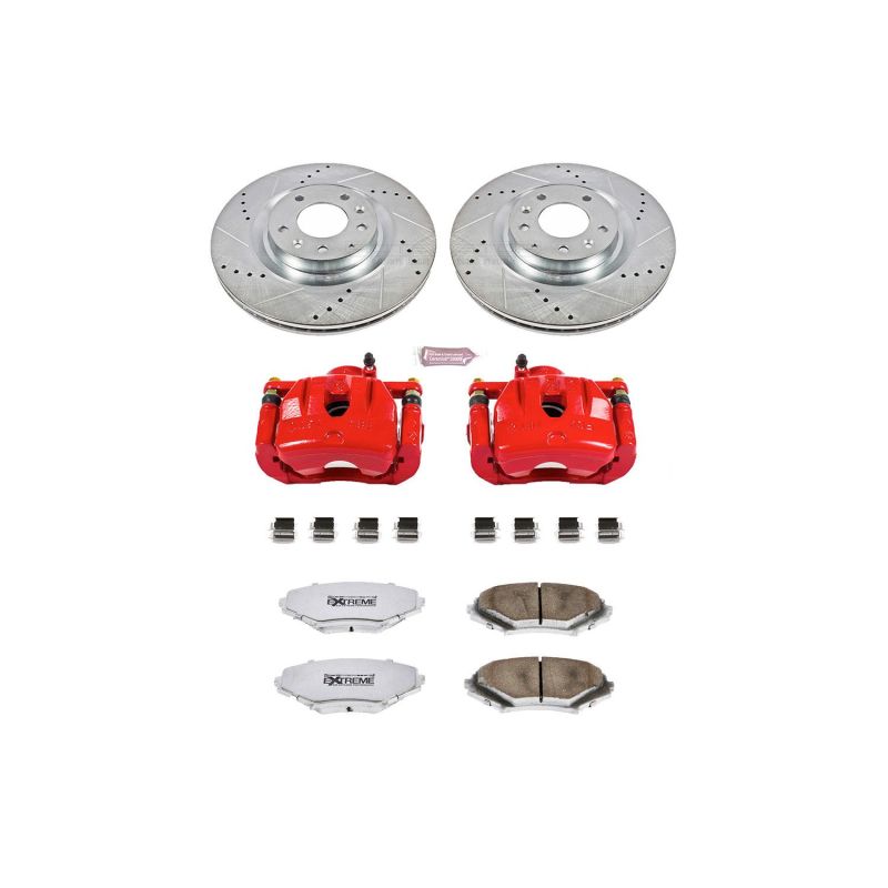 PowerStop KC3026 fits Mazda RX-8 Front Z26 Street Warrior Brake Kit w/Calipers