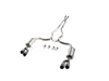 Roush 422093-BLK 18-23 fits Mustang 5.0L V8 Black Tip Cat Back Exhaust Kit (Quad Tip Non-Active)