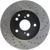 Stoptech 127.44125L 02 Lexus ES 250/300/330/350 / 05-07 Toyota Avalon Slotted & Drilled Left Front Rotor