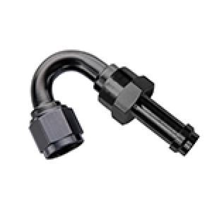 Fragola 751506-BL -6AN 150 Degree EZ Street Hose End Black