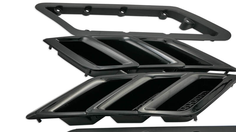 Roush 422326 2015-2023 Roush fits Mustang Fender Vent Heat Extractors - Gloss Black