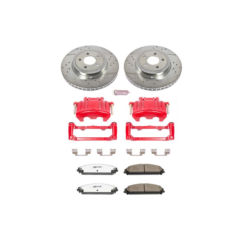 Power Stop KC2560-26 05-08 fits Dodge Magnum Front Z26 Street Kit w/Cals
