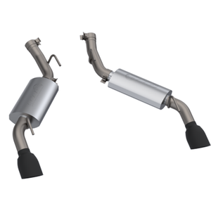 QTP 600116B 2016-2024 fits Chevrolet Camaro SS 6.2L QTP AR3 Dual Tip Axle Back Black Tips