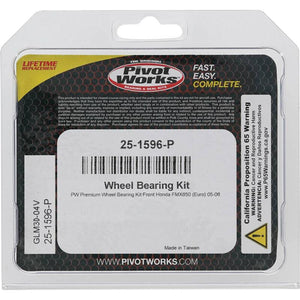 Pivot World 25-1596-P fits Honda Wheel Bearing Kit Premium Bearings