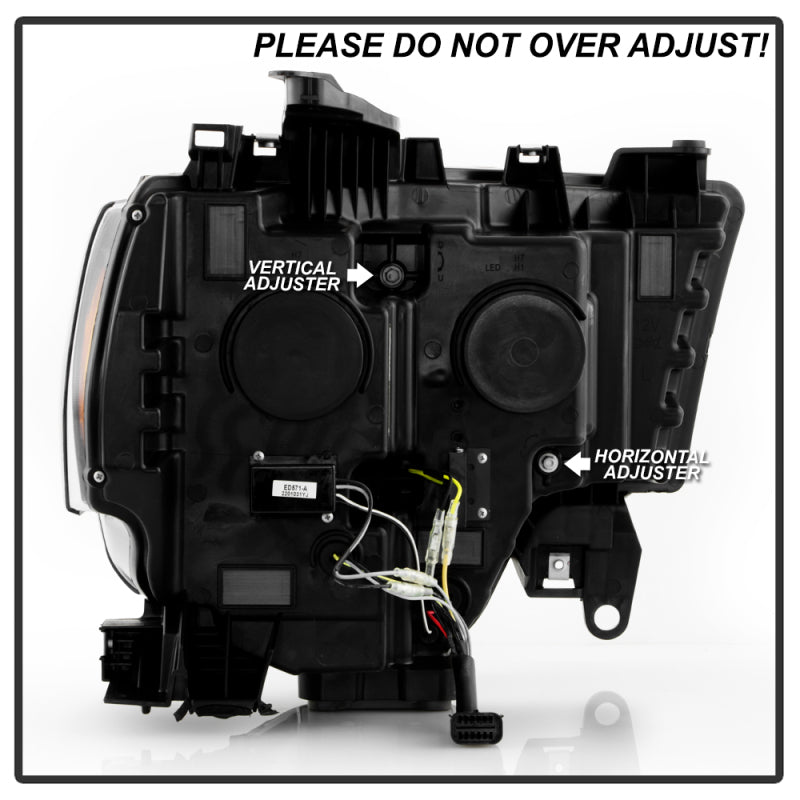 Spyder 5088604 fits Dodge 19-22 Ram 2500/3500 (Halogen Model Only) Proj. Headli
