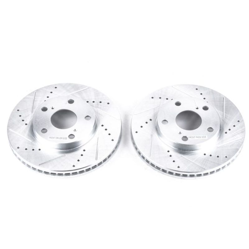 PowerStop fits Lexus 92-01 ES300 Front Evolution Drilled & Slotted Rotors - Pair