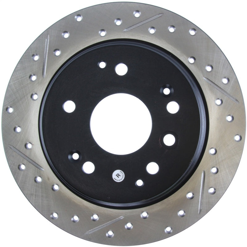 Stoptech 127.40061R 04-08 Acura TL / 03-09 Honda Element Slotted & Drilled Right Rear Rotor