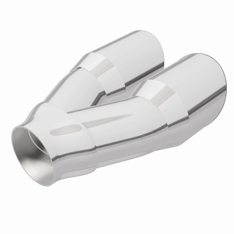 MagnaFlow 35226 Double Wall 3in Dual Round Polished Tip 2.25in Inlet