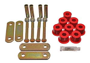 Energy Suspension 3.2135R fits GM Heavy Duty Shackle Set - Red