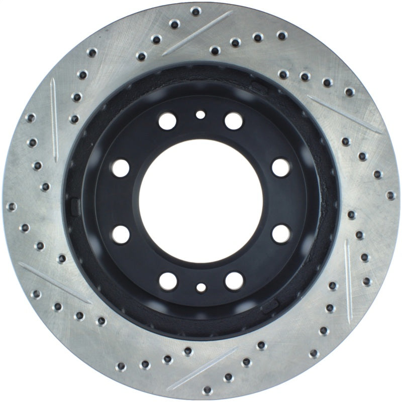 Stoptech 127.66059L 01-09 Chevrolet Silverado 2500HD 3500 Front Left Slotted & Drilled Rotor